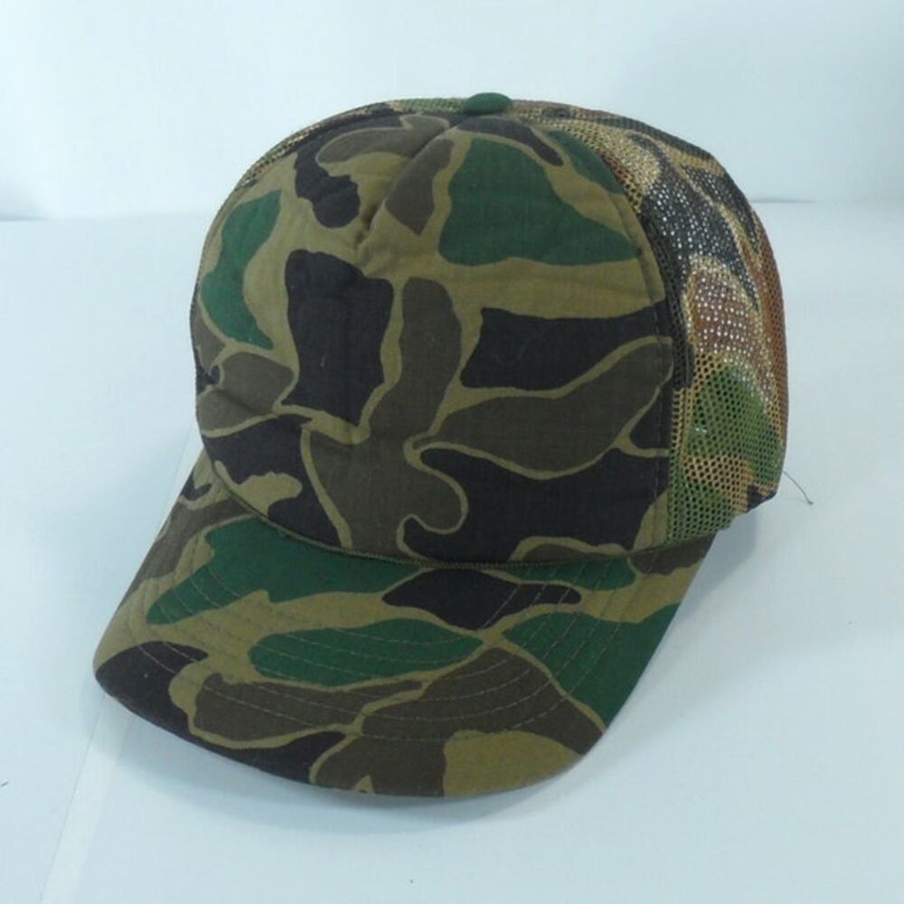 VTG Duck Camo Woodland Camouflage Foam Mesh Trucker Snapback Cap Hat Young An